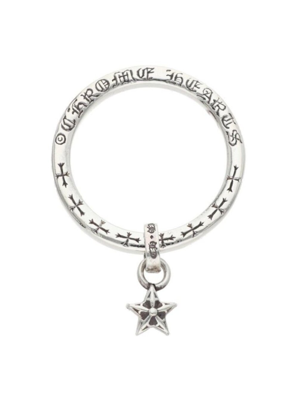 Chrome Hearts Ntfl Star Motif Silver Ring